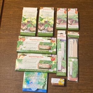 Gardening supplies. Eco friendly garden pots, stakes and soaps.